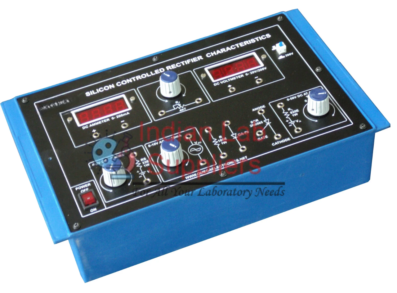 Silicon Controlled Rectifier Characteristics with power supply and 2 meters